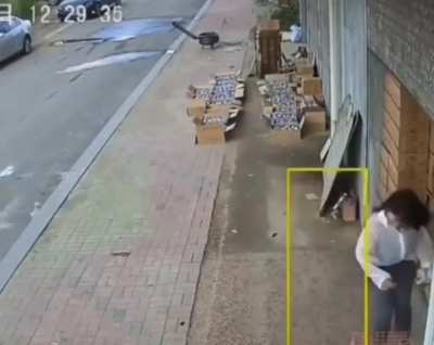 Woman Narrowly Escapes Danger