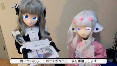 This is a robot anime maid
