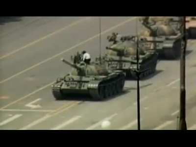 origin of the "Tank Man" image