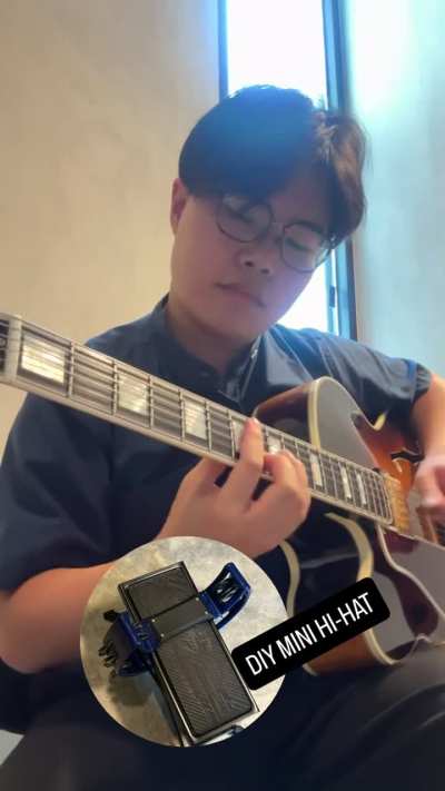 Just Friends (Solo Guitar + DIY Hi-Hat from foot stool &amp;amp; trambourine)