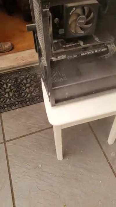 Giving my brothers PC a well overdue clean