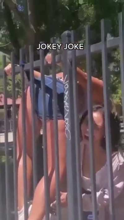 To clear the fence