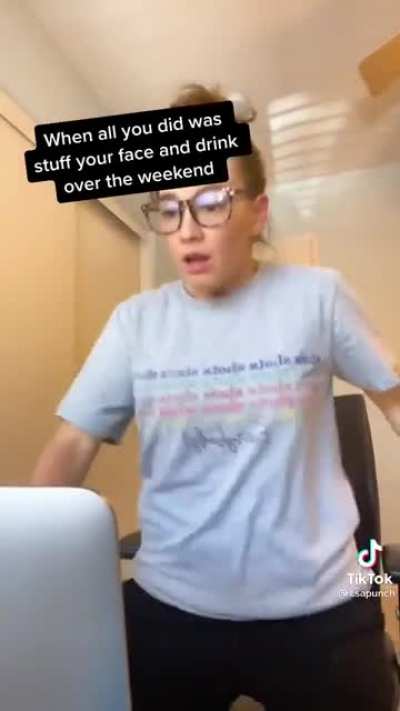 Getting over the weekend when you're over 30