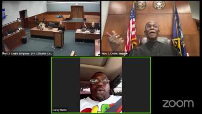 Man driving while suspended, has a zoom court session about driving while suspended. And now, looks like he is on his 3rd violation 😅🤣😂