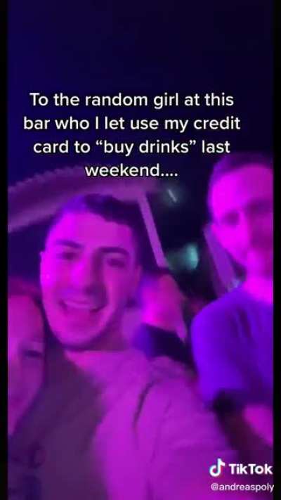 Buying her a drink