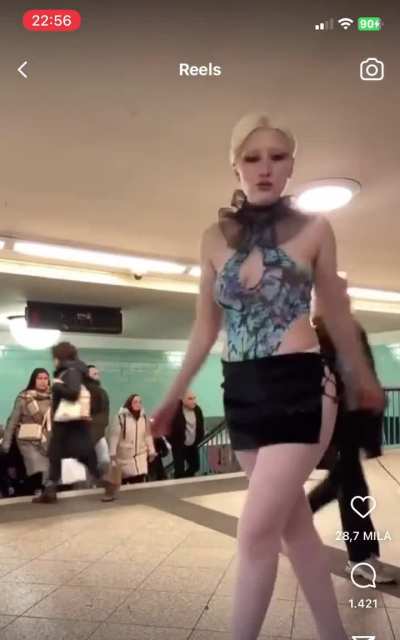 I&rsquo;d sue her only for the fact I got to see that outfit.
