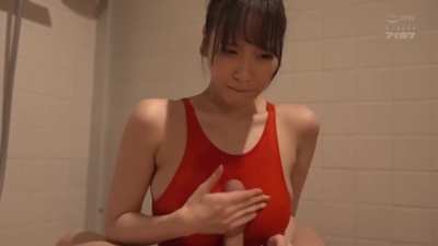IPZZ-123 Red Swimsuit Titfuck