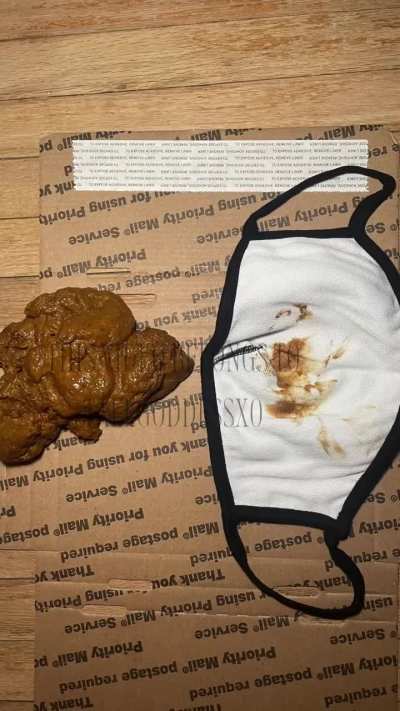 I need you, my nasty toilet slave, to either let me use this mask full of my shit to jerk you off with, wipe it back on me and lick me clean or put it on you and re-smear it on your face to eat it and lick it clean. Which are you choosing?