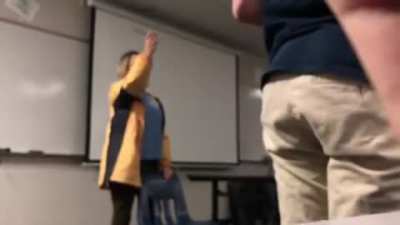 Crazy teacher has a breakdown and cuts student&rsquo;s hair