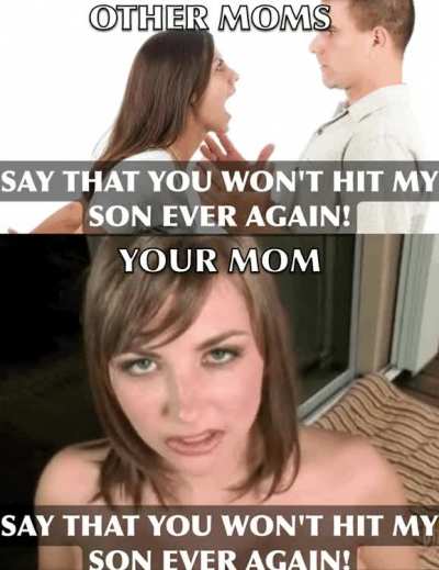 Other moms would be more hostile towards your bully but your mom is more of a peacemaker