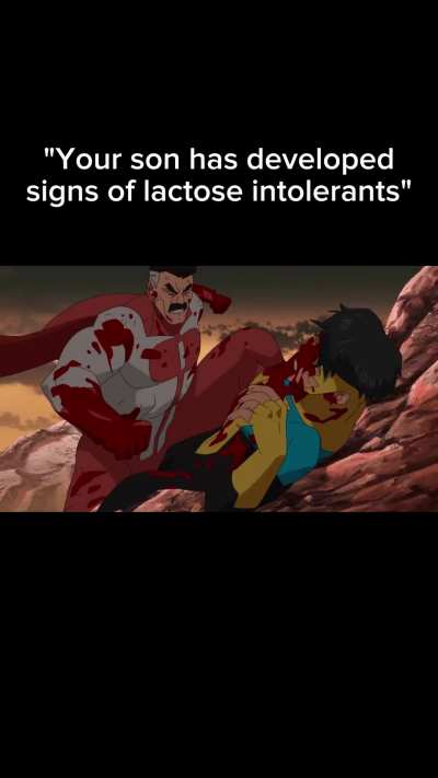 "Your son has developed signs of lactose intolerants"