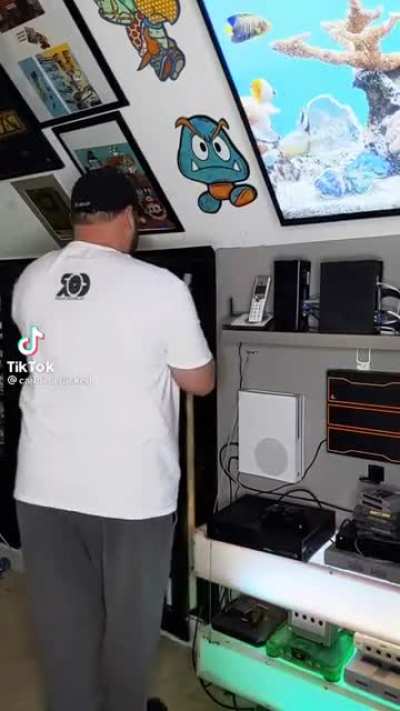 Hidden Room in his Gaming room
