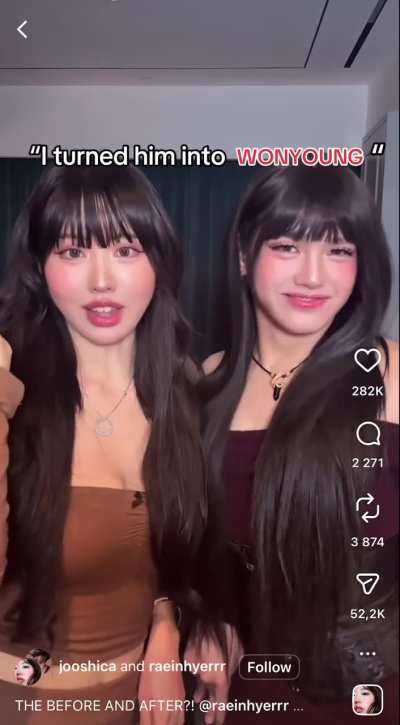 Just a few scrolls apart&hellip;Jooshica is obsessed with Wonyoung