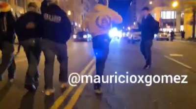 Happening right now: Counter-protestor who was cornered by Trump Supporters/Proud Boys, stabs two people. DC.