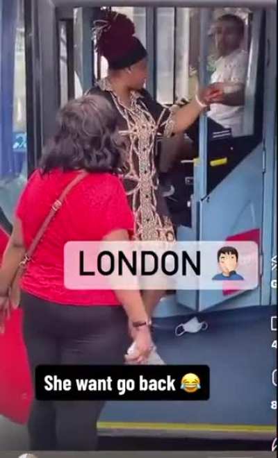 She missed her stop and told the driver to go back.