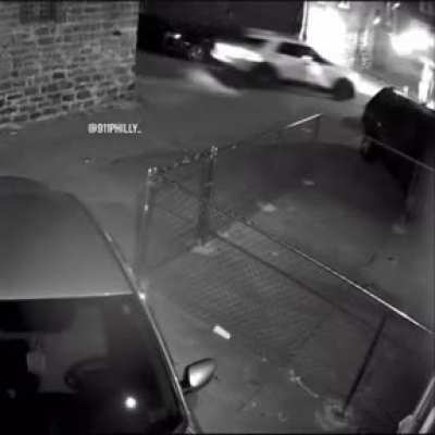 Man jumping out of a moving car during a police chase & walking away in plain sight