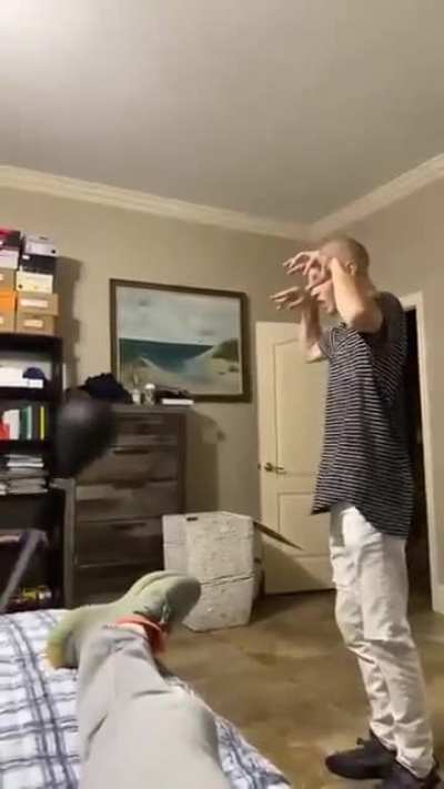 Look ma I can kick!