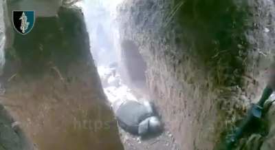 Ukrainian Special Forces enter a Russian trench and kill ~10 soldiers