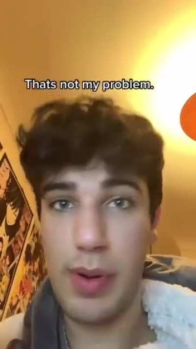 The fact that all of the kids in the comments were agreeing with him.