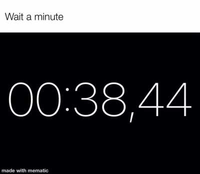 The time is ticking