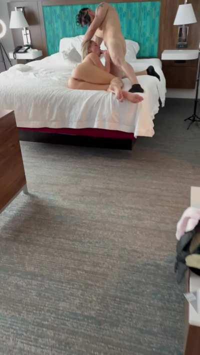 We’ve been in the lifestyle for years, but hubby still loves to be surprised. I always do my best to fulfill that fantasy when I can, especially with this massive cock.