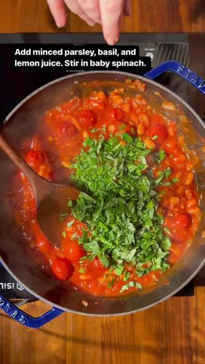 Spicy White Beans with Spaghetti