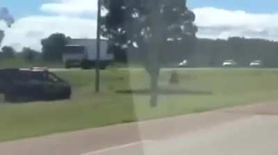 Elusive biker meets sudden eject