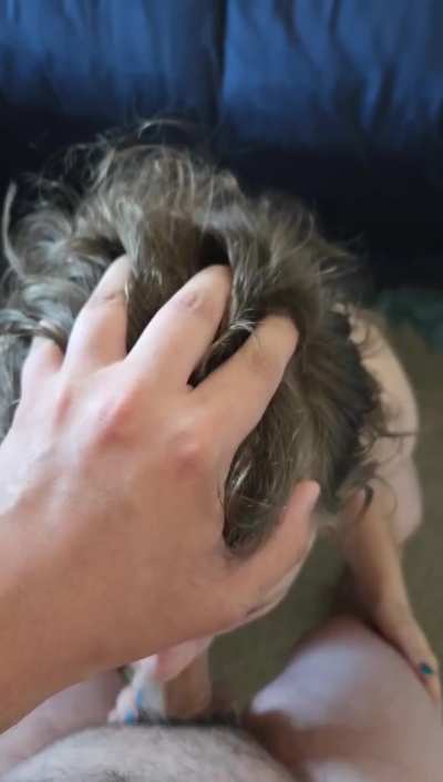I like when he takes control when I'm giving him head