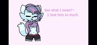 O hell nah not a fangirl simping for an unreal character