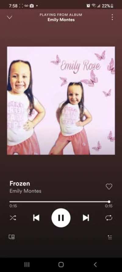 As i said in my last post "Her forehead is longer than the entire album"