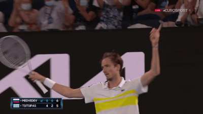 Medvedev iconic celebration