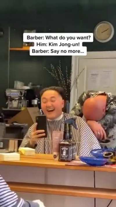 At the Barber