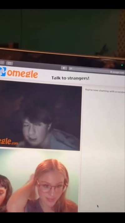 Woman dresses her boyfriend as a girl and goes on Omegle. Hilarity ensues.