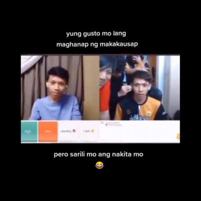 Yung naghahanap ka ng makakausap pero sarili mo nahanap mo