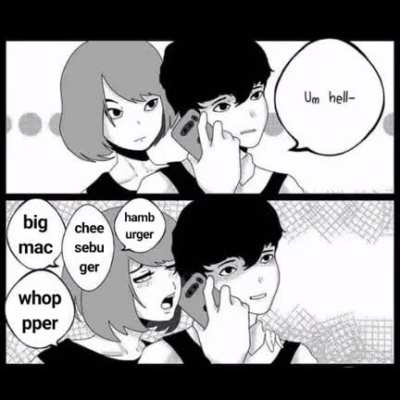 ham burger cheese burger bigmac whoper