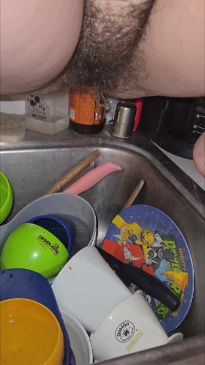 Rinse the dishes