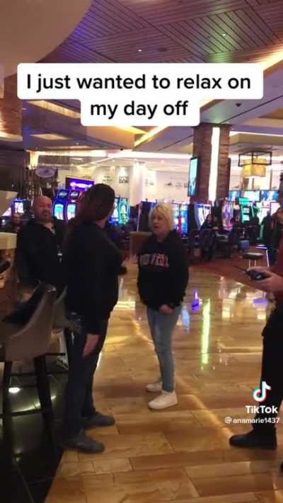 Woman runs her mouth and gets put down