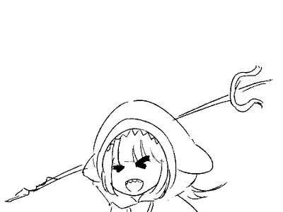 Gawr Gura and Trident (I Animations)