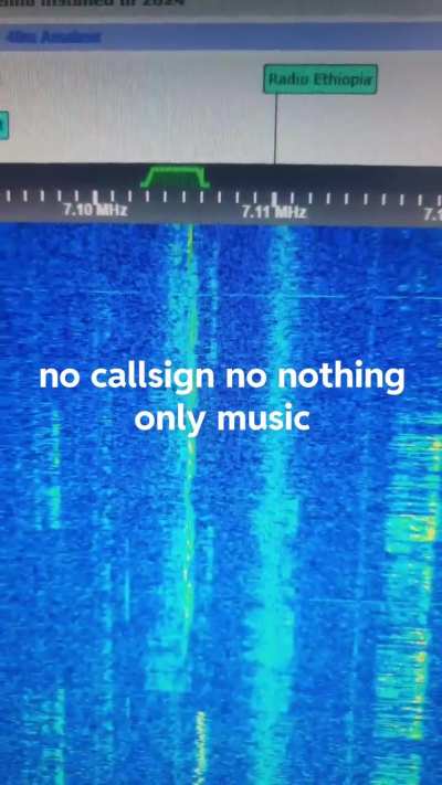 Pirate music on 40 meter amateur