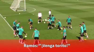 Throwback to Lucas Vazquez getting angry in training 😂😭