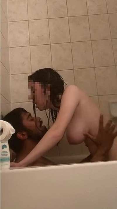 Cuckold husband messaged me on Reddit to visit Ottawa and fuck his wife on camera&hellip; it ended in a creampie while she continues riding me after