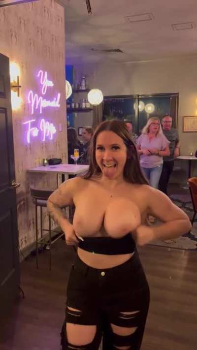 I love surprising people with my big titties ;)