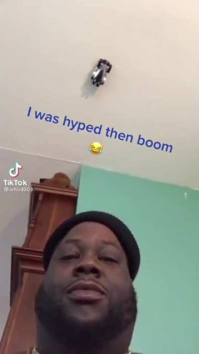 I was hyped then boom...