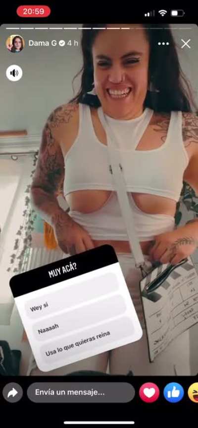 La Diosa en su &uacute;ltima historia ufff
