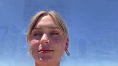 Parking lot blow job with mall cumwalk ❤️
