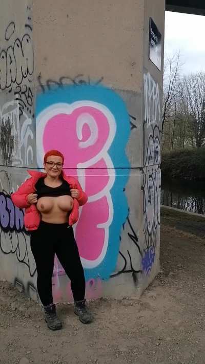 Flashing down by the river xx 