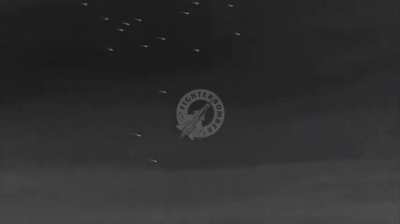 Launch of unguided rockets by Russian SU 25s on Ukrainian positions. (First time I see unguided rockets hitting a target)