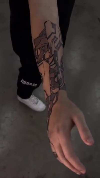 I just got a cyberpunk tattoo!
