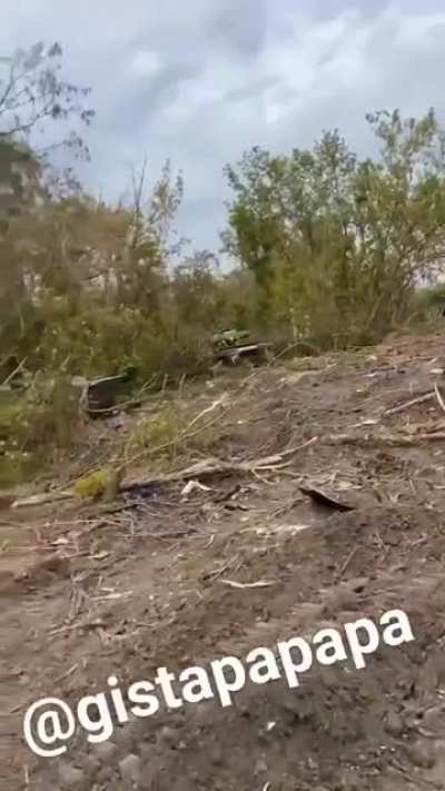 UA POV Ukrainians checking out their spoils near Izium