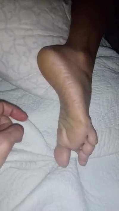 More tickling of friend's mom's feet